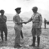 Gen. Montgomery with Gen. Patton, Palermo, Sicily