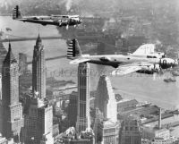 Boeing Y1B-17 flying over New York City 1938