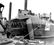 LST 543 is the first LST to unload DUKW