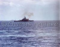 USS Nevada (BB-36) bombarding Iwo Jima