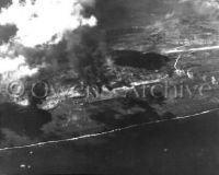 Fires and explosions on Iwo Jima's Airfield 1
