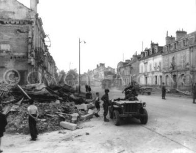 US Soldiers in Brittany, France After Battle