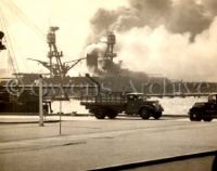 USS Nevada on fire, Pearl Harbor