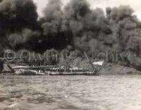 USS West Virginia on fire, Pearl Harbor