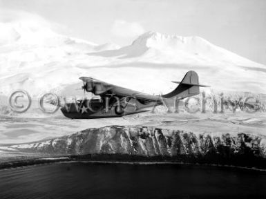 PBY-5 Catalina Seaplane on patrol, Aleutians 