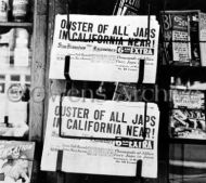 Newspaper Headline the Removal of Japanese Americans