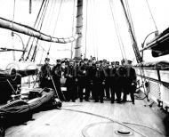  Capt. John A. Winslow and officers aboard the U.S.S. Kearsarge after battle