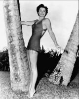 Esther Williams wearing swimsuit at park