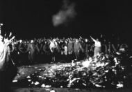 German Nazi Salute During Book-Burning 1933