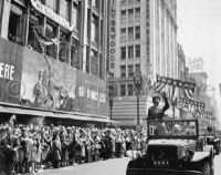 General George Patton in Los Angeles, June 9, 1945