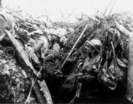French soldiers in trenches