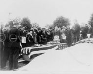 Burial of the first sailor K.I.A. at Arlington