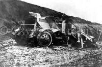 Destroyed German military vehicle