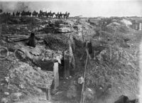 British trench captured by Germans