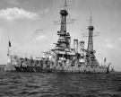 Battleship New Jersey in camouflage