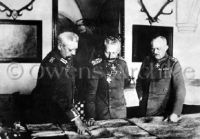 General von Hindenburg, Kaiser Wilhelm and General Ludendorff
