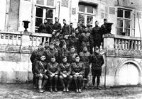 129th Field Artillery officers with Captain Harry Truman