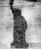 Human Statue of Liberty