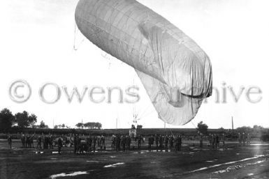 War Balloon at Camp de Meucon, France