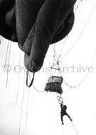 Aerial Naval Observer Hanging on Gondola