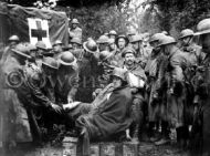 German prisoners receiving medical aid