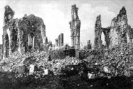 Ruins of St. Martin's Church Ypres, Belgium